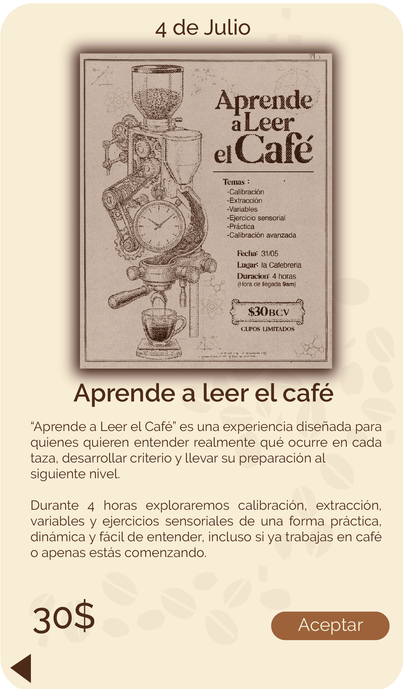 Detalle del Evento 4 de Julio